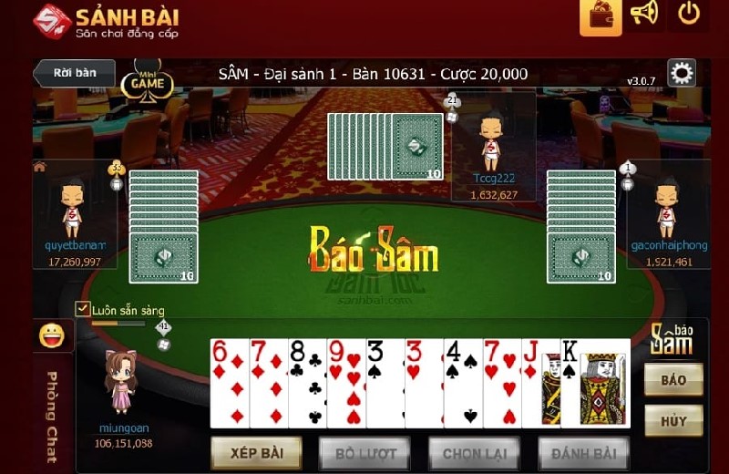 sâm lốc 3 đôi thông